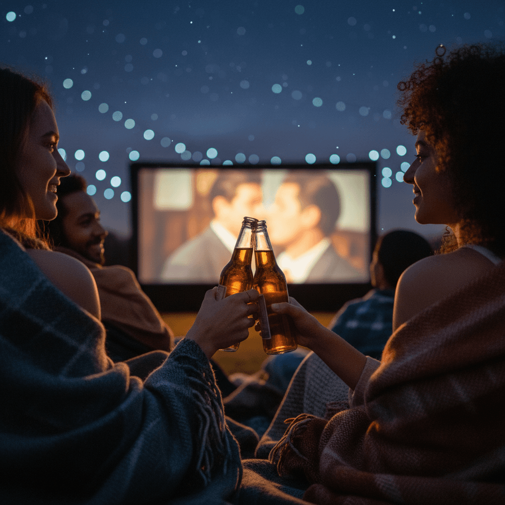 Participants celebrating together around a fire after the 24-hour challenge