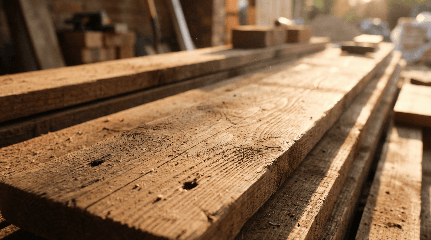 Participant building a survival shelter with natural materials